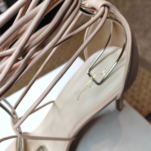 ANNE MICHELLE EVERMORE-64 NUDE ANKLE WRAP HEEL 10 - Picture 8 of 14